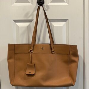 Tory Burch Tan Vachetta Leather Large Tote